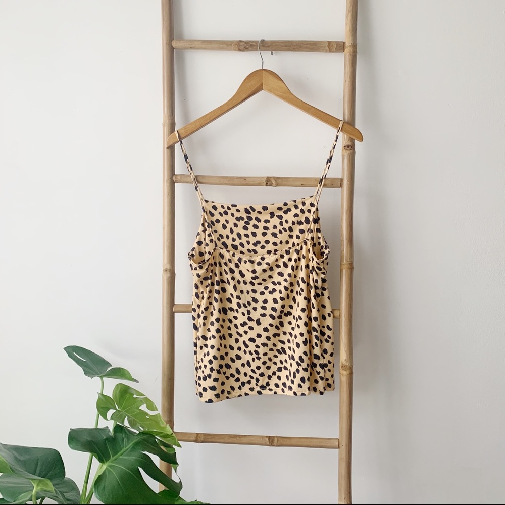 Publix Leopard Cheetah Print Cowl Neck Cami - Picture 2 of 3